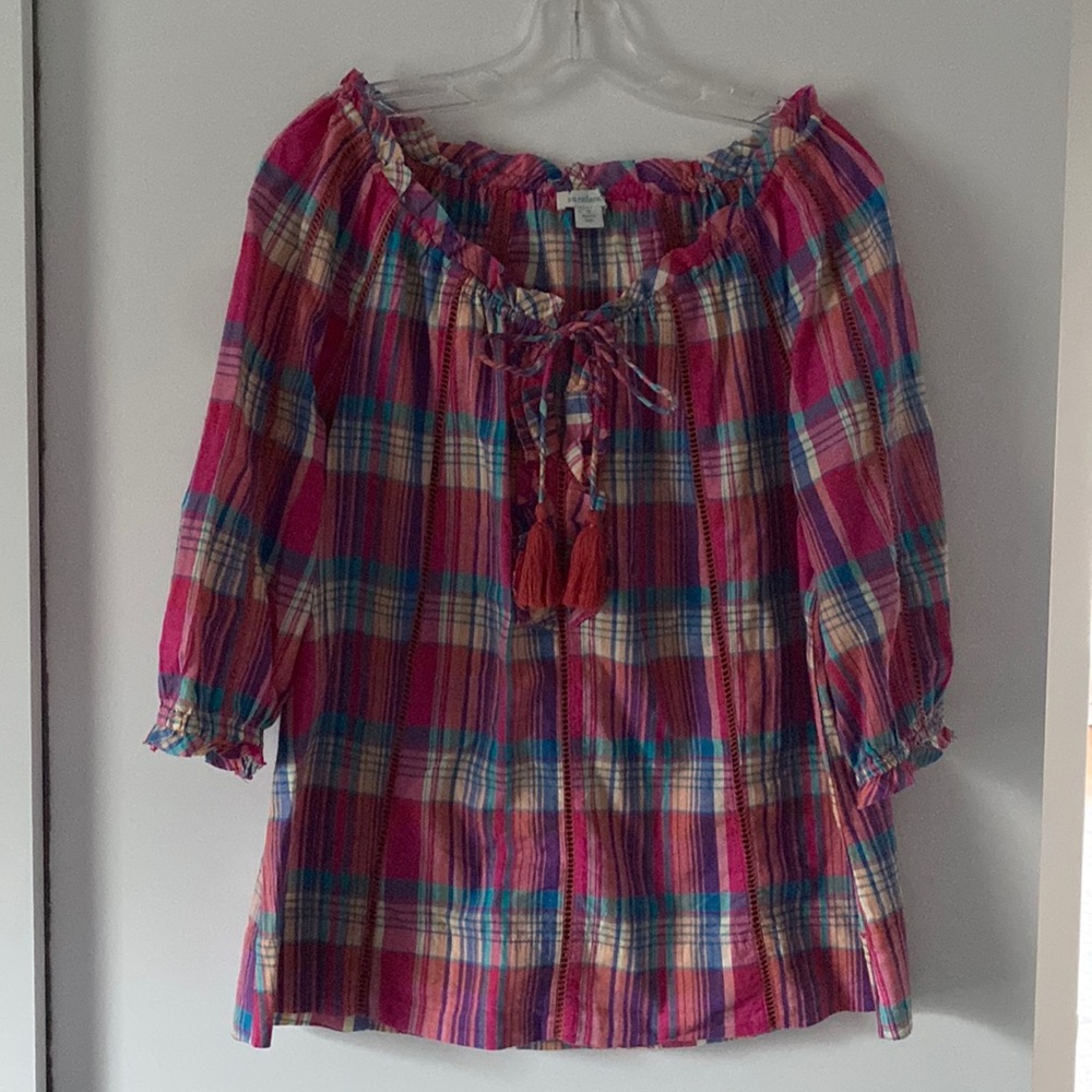 Sundance multi-color top, size S.
